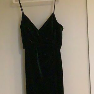 Jasmine Bridesmaids V-neck Spaghetti Strap Velvet Long Bridesmaid Dress